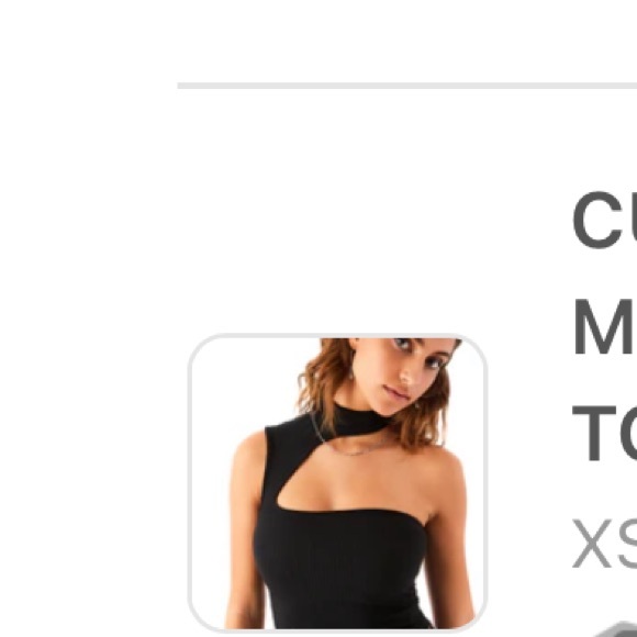 LF Cut Out Shoulder Mock Neck Tank Top - Picture 10 of 10